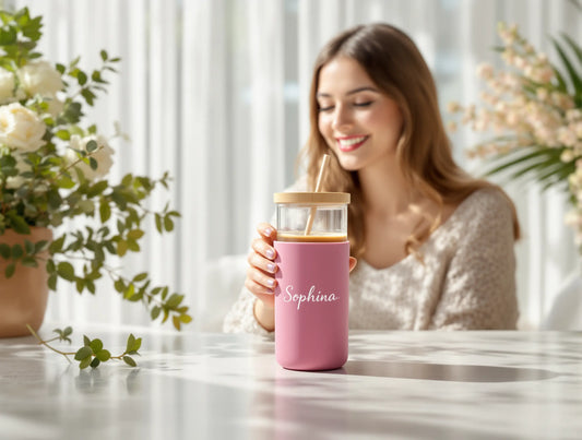 Sip-in-Style-Our-Custom-Name-Glass-Tumbler Shop name