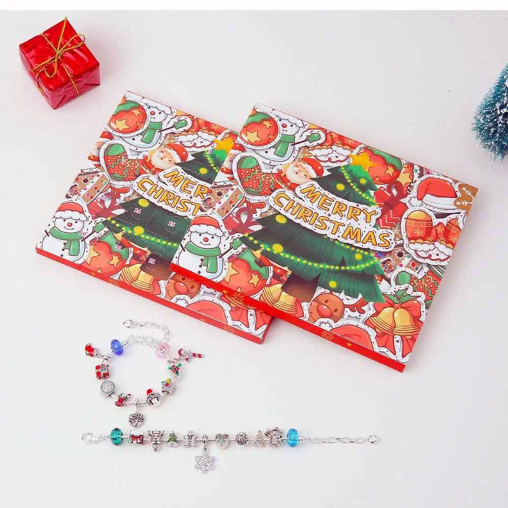 Charm Bracelet Advent Calendar (Christmas Countdown Surprise Blind Box 24pc)