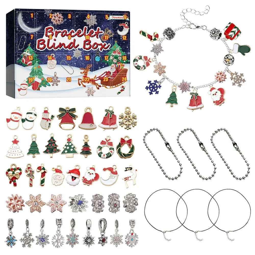 Christmas Advent Calendar DIY Charm Bracelet Box Advent Calendar