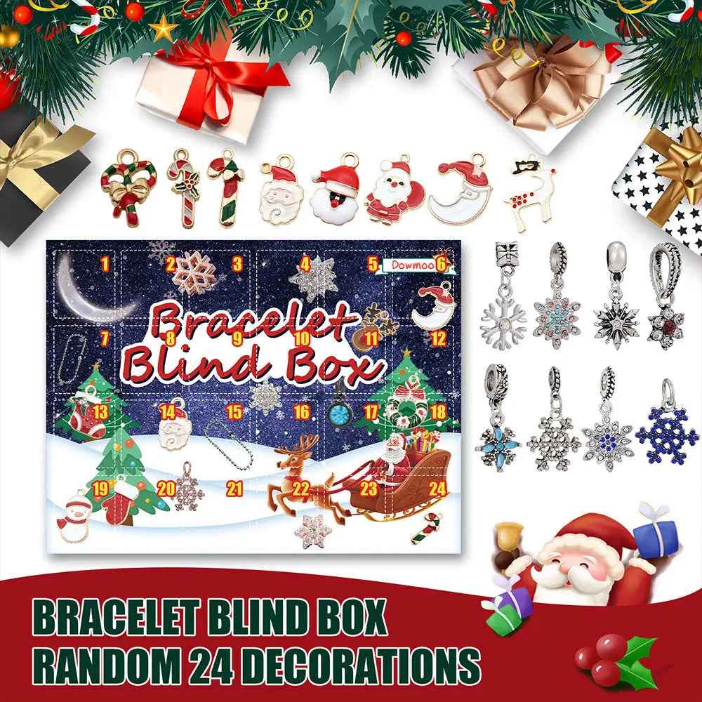 Christmas Advent Calendar DIY Charm Bracelet Box Advent Calendar