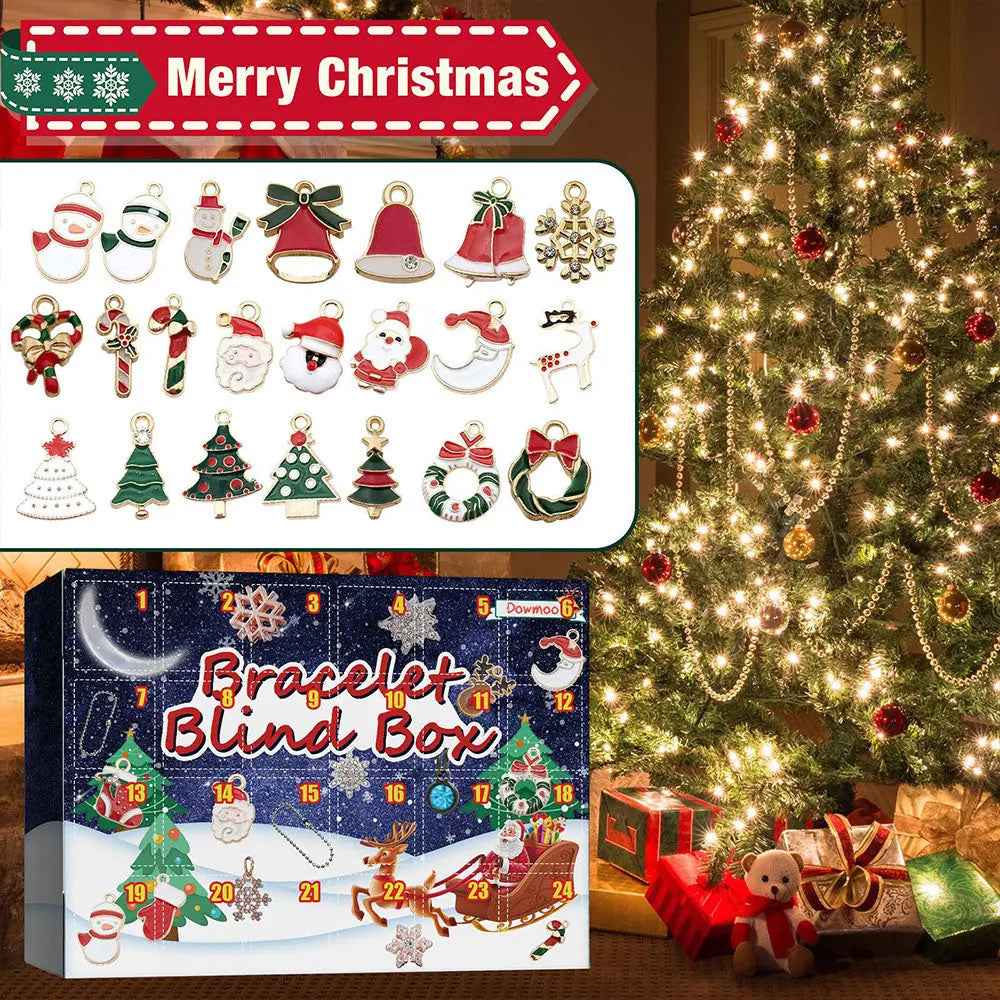 Christmas Advent Calendar DIY Charm Bracelet Box Advent Calendar