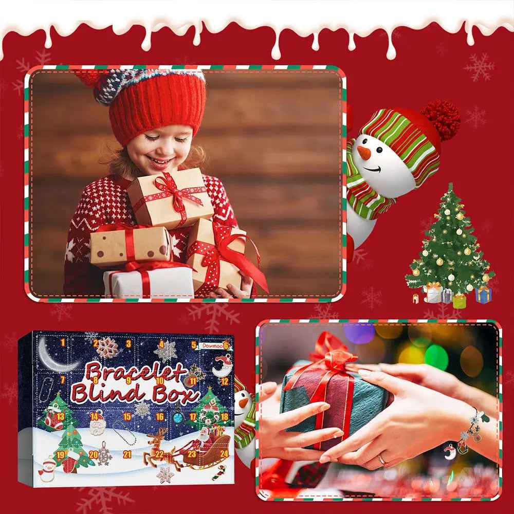 Christmas Advent Calendar DIY Charm Bracelet Box Advent Calendar