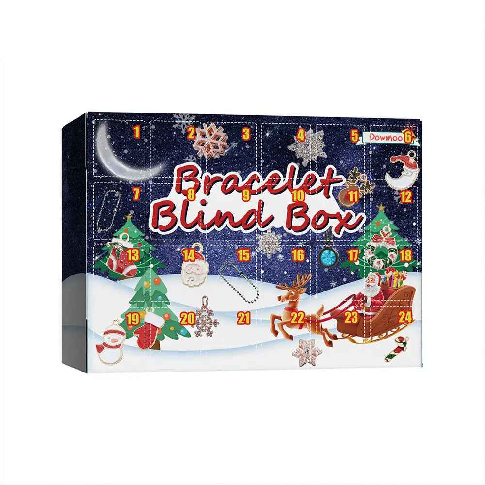 Christmas Advent Calendar DIY Charm Bracelet Box Advent Calendar