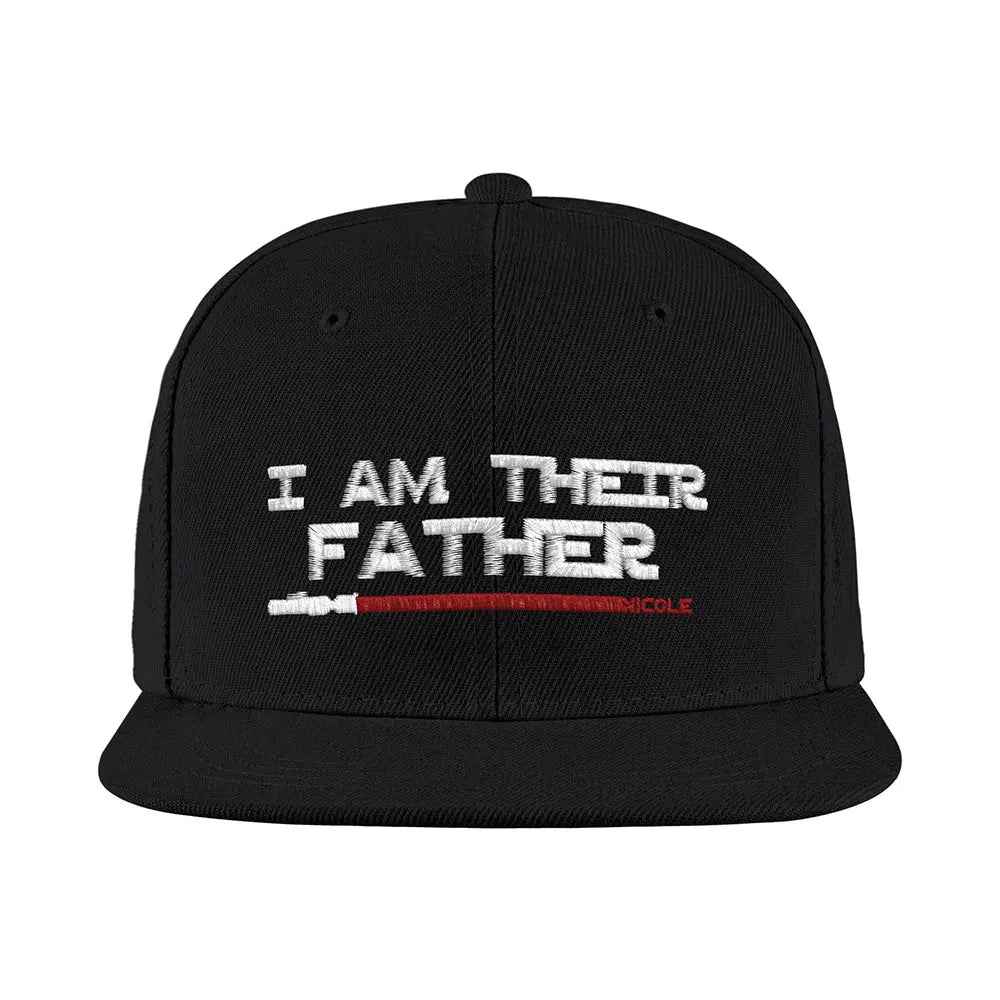 Custom Lightsaber Baseball Cap - Personalised 'I Am Their Father' Gift for Dad - Fathers Day Gift