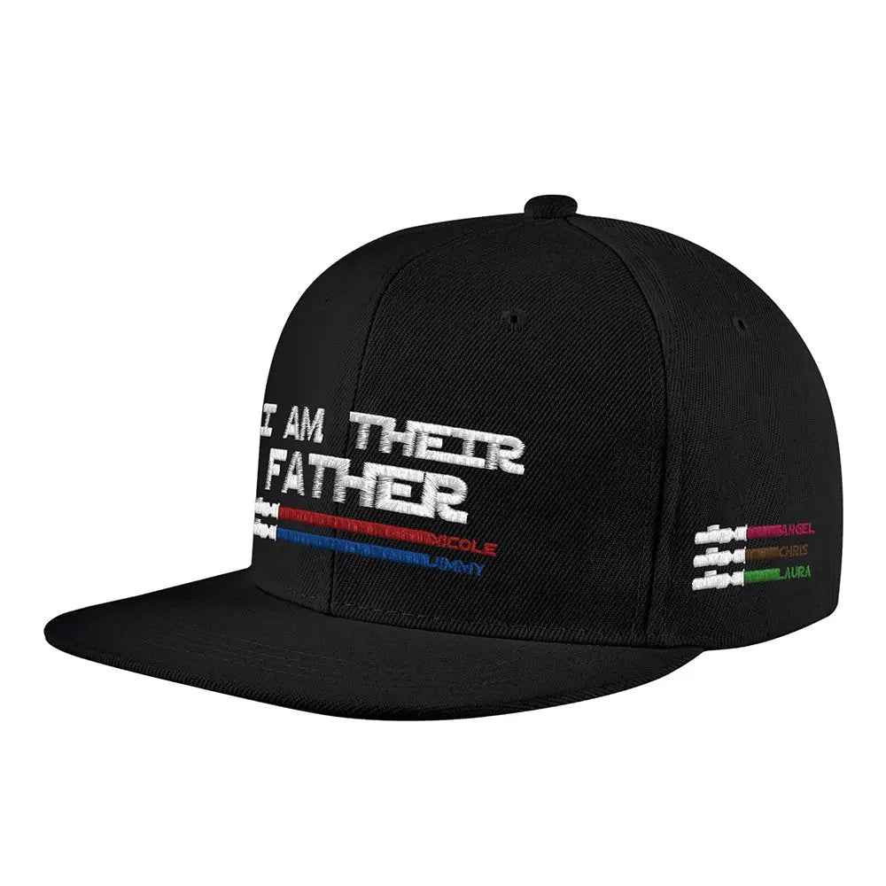 Custom Lightsaber Baseball Cap - Personalised 'I Am Their Father' Gift for Dad - Fathers Day Gift