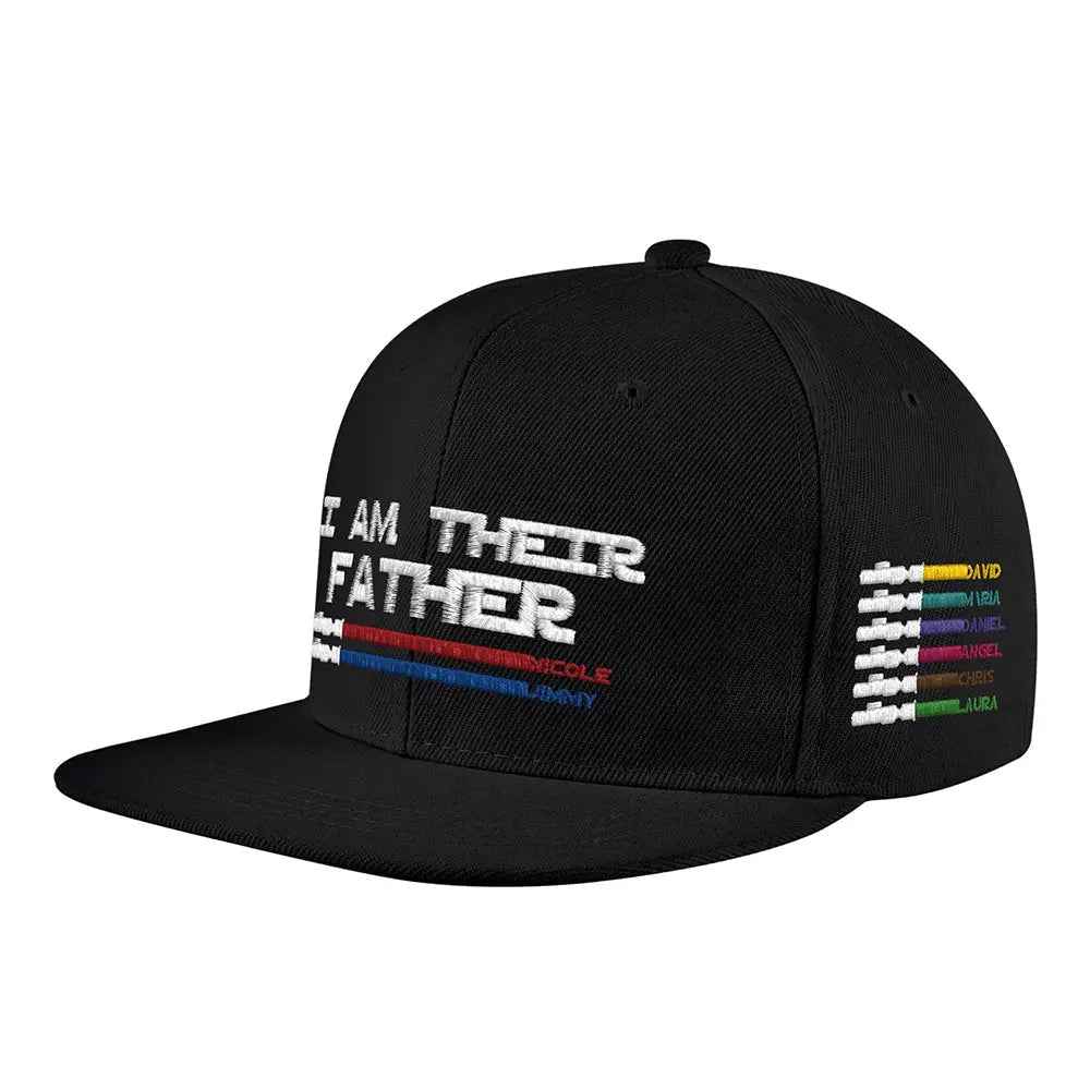 Custom Lightsaber Baseball Cap - Personalised 'I Am Their Father' Gift for Dad - Fathers Day Gift
