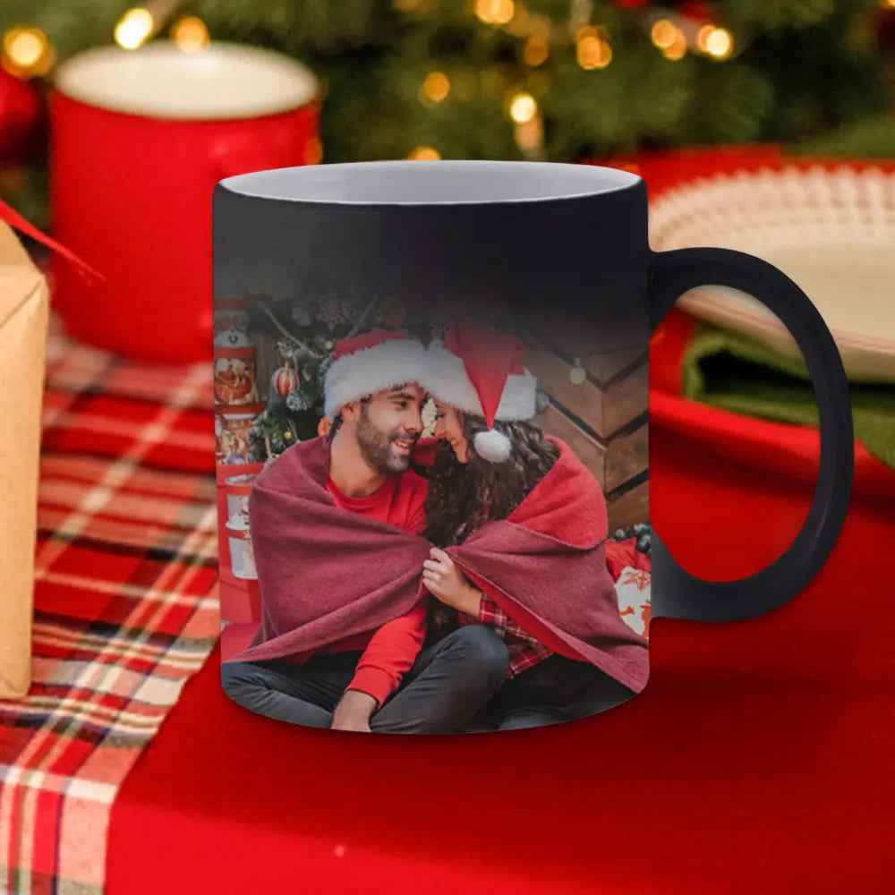 Custom Magic Photo Mug - Personalised Colour Changing Coffee Mug - Customised Photo Gift