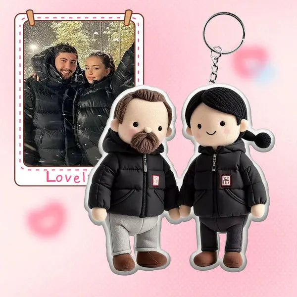 Personalised Pet Keyring, Custom Photo Keyring, Personalised Plush Figure Keyring, Personalised Keyring, Custom Photo Gift, Pet Photo Keyring, Girlfriend Photo Keyring, Boyfriend Photo Keyring, Mum Photo Keyring, Dad Photo Keyring