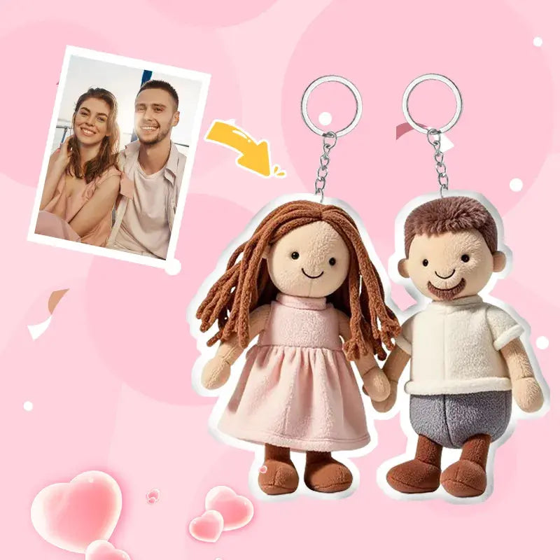 Personalised Pet Keyring, Custom Photo Keyring, Personalised Plush Figure Keyring, Personalised Keyring, Custom Photo Gift, Pet Photo Keyring, Girlfriend Photo Keyring, Boyfriend Photo Keyring, Mum Photo Keyring, Dad Photo Keyring
