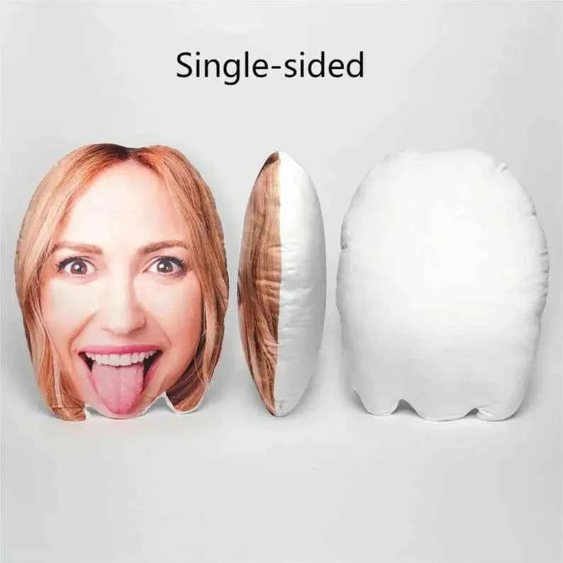 Custom Picture Pillow - Personalised Cat/Dog/Face Shaped Home Decor - Unique Gifts