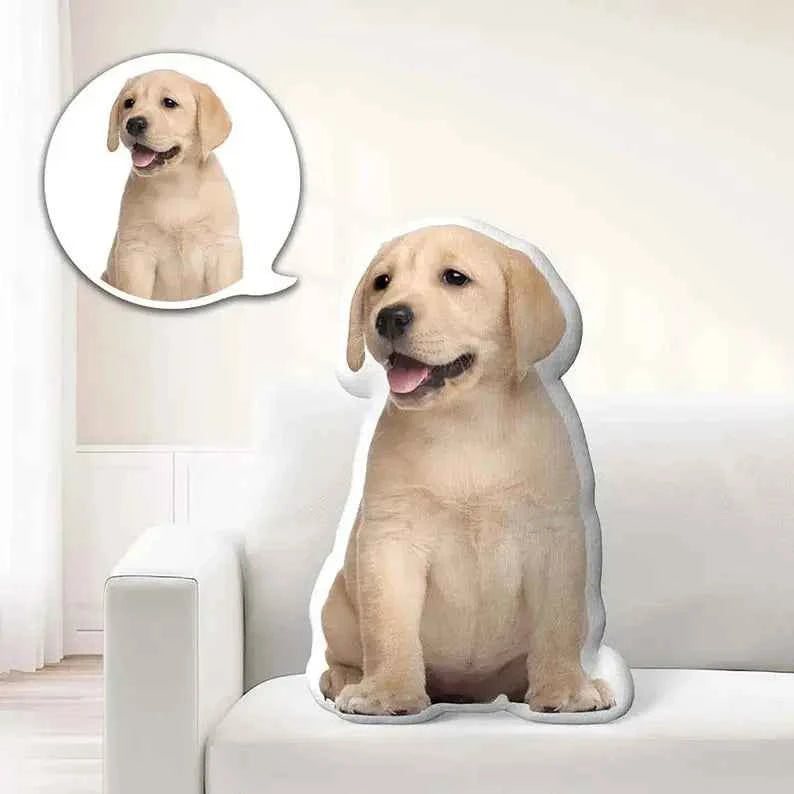 Custom Picture Pillow - Personalised Cat/Dog/Face Shaped Home Decor - Unique Gifts