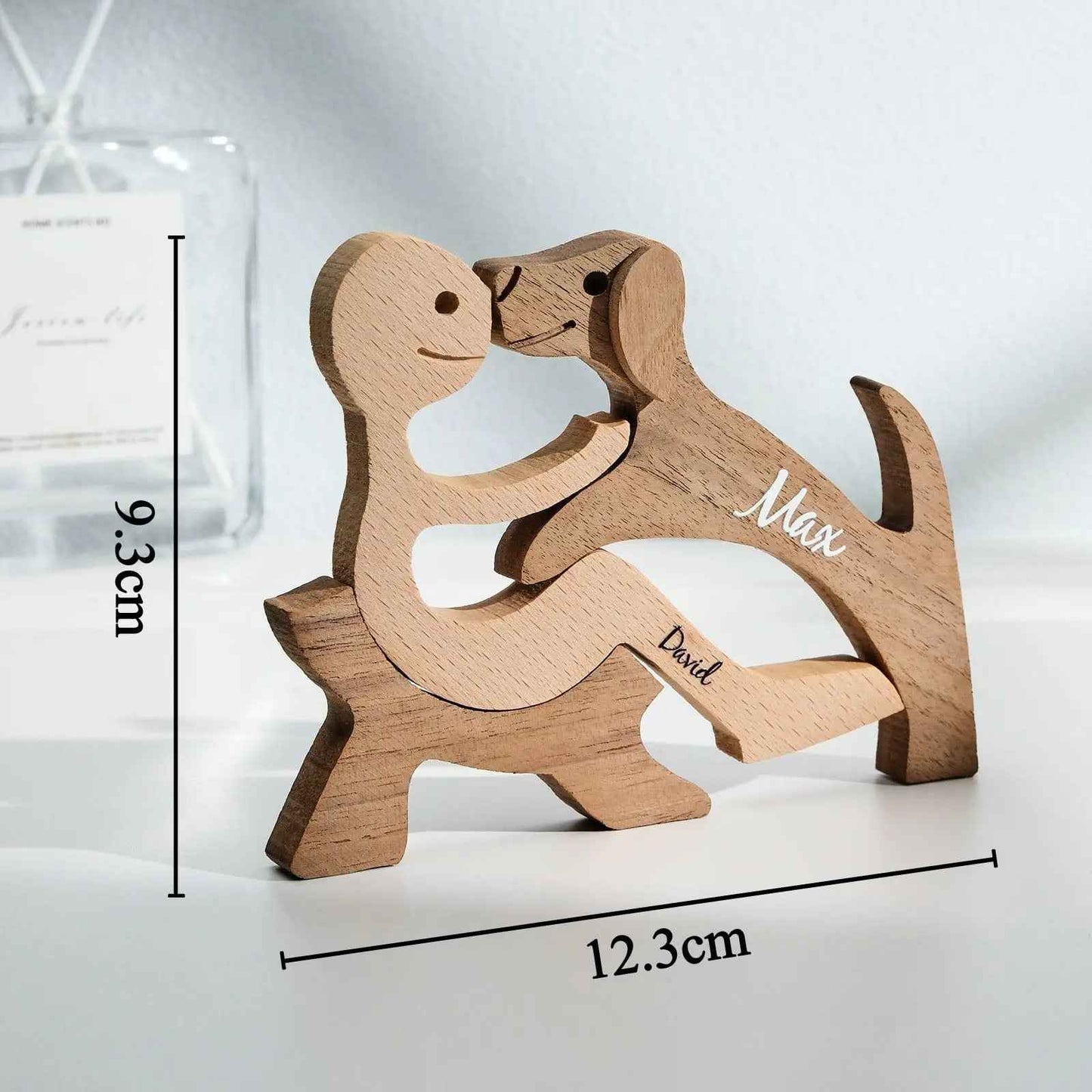 Custom Wooden Pet Name Blocks - Personalised Table Decor Gift for Pet Lovers