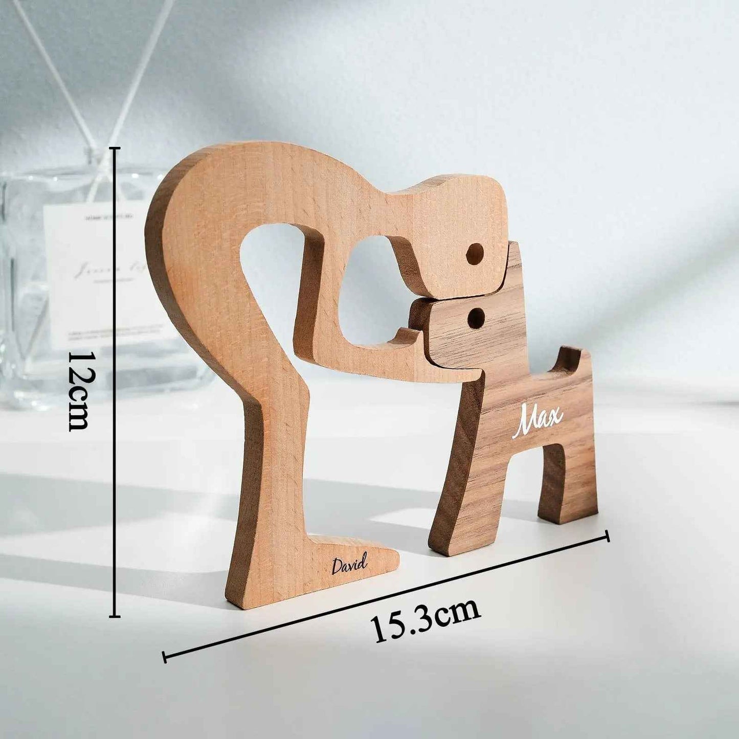 Custom Wooden Pet Name Blocks - Personalised Table Decor Gift for Pet Lovers