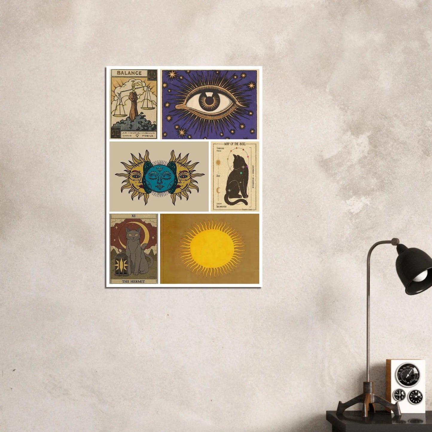 Mystical wall art, Celestial-themed posters, Premium matte paper artwork, Bohemian decor posters, Tarot and astrology-inspired art, Esoteric wall decor