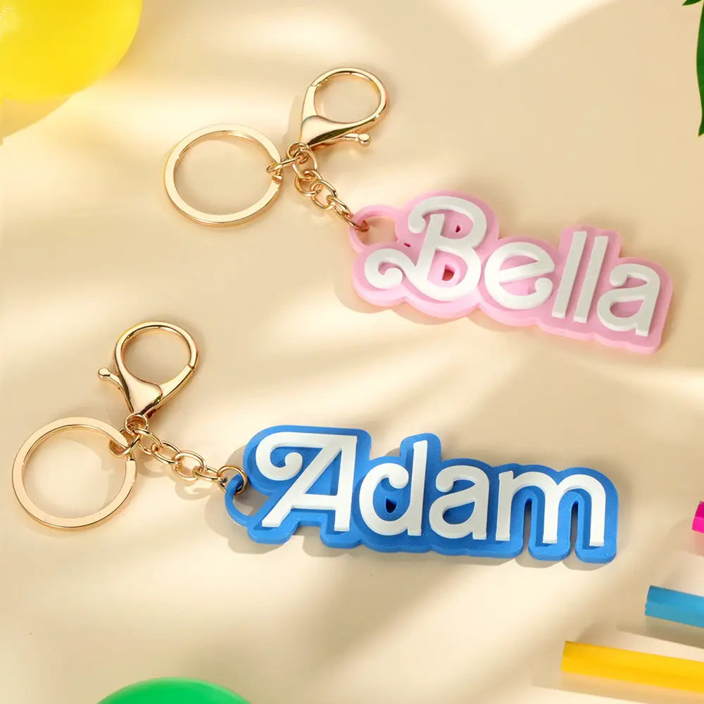 Custom name bag charm for school backpacks, Unique personalised gift bag charm for children, High-quality custom backpack name tag, Customisable name tag bag charm for back-to-school, Personalised gifts for kids, Custom name backpack charms, Unique back-to-school gift ideas, Trending personalised bag charms, Popular custom name tags for backpacks