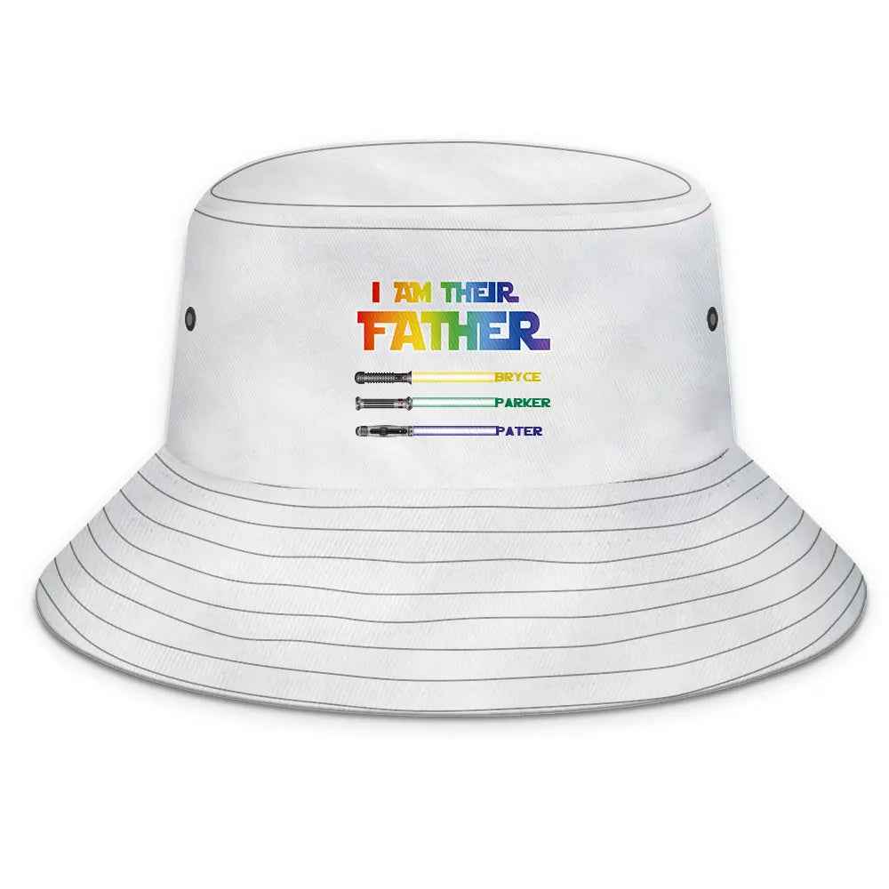 Personalised Lightsaber Bucket Hat - 'I Am Their Father' Custom Gift for Dad - Fathers Day Gift