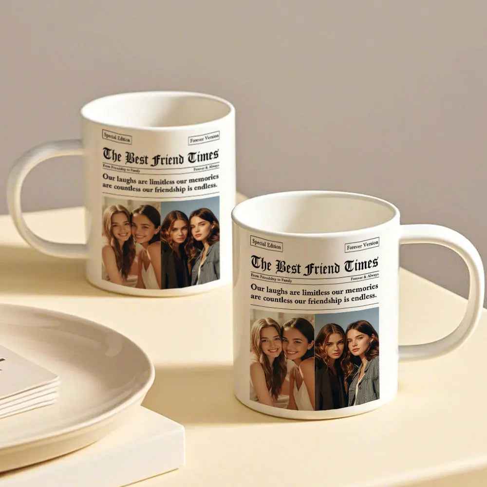 Custom Besties Photo Mug - Perfect Gifts for Friends | Personalised Friendship Mug