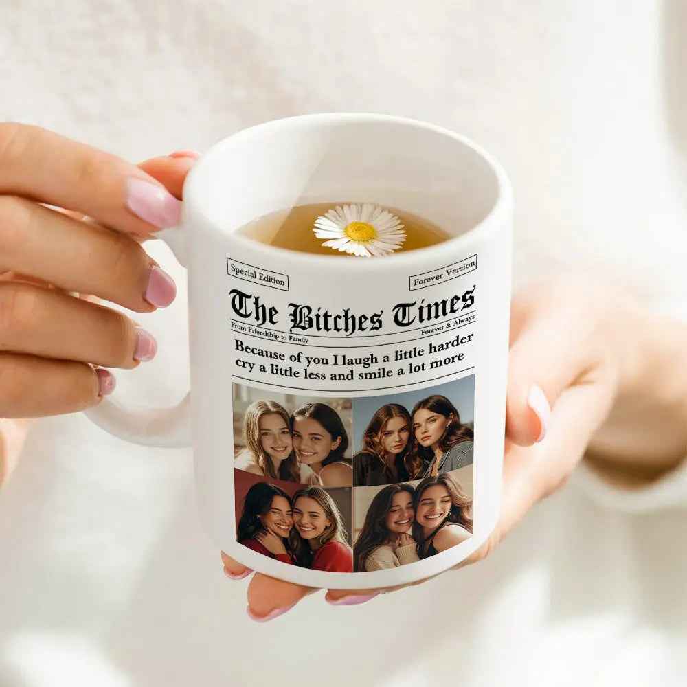 Custom Besties Photo Mug - Perfect Gifts for Friends | Personalised Friendship Mug