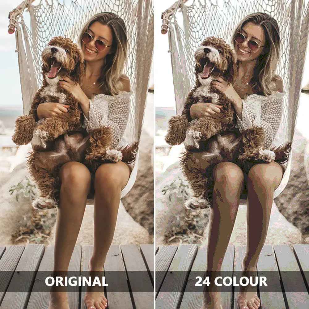 Custom Canvas Digital DIY Oil Painting Photo Paint By Numbers 30*40CM Customised Canvas Art