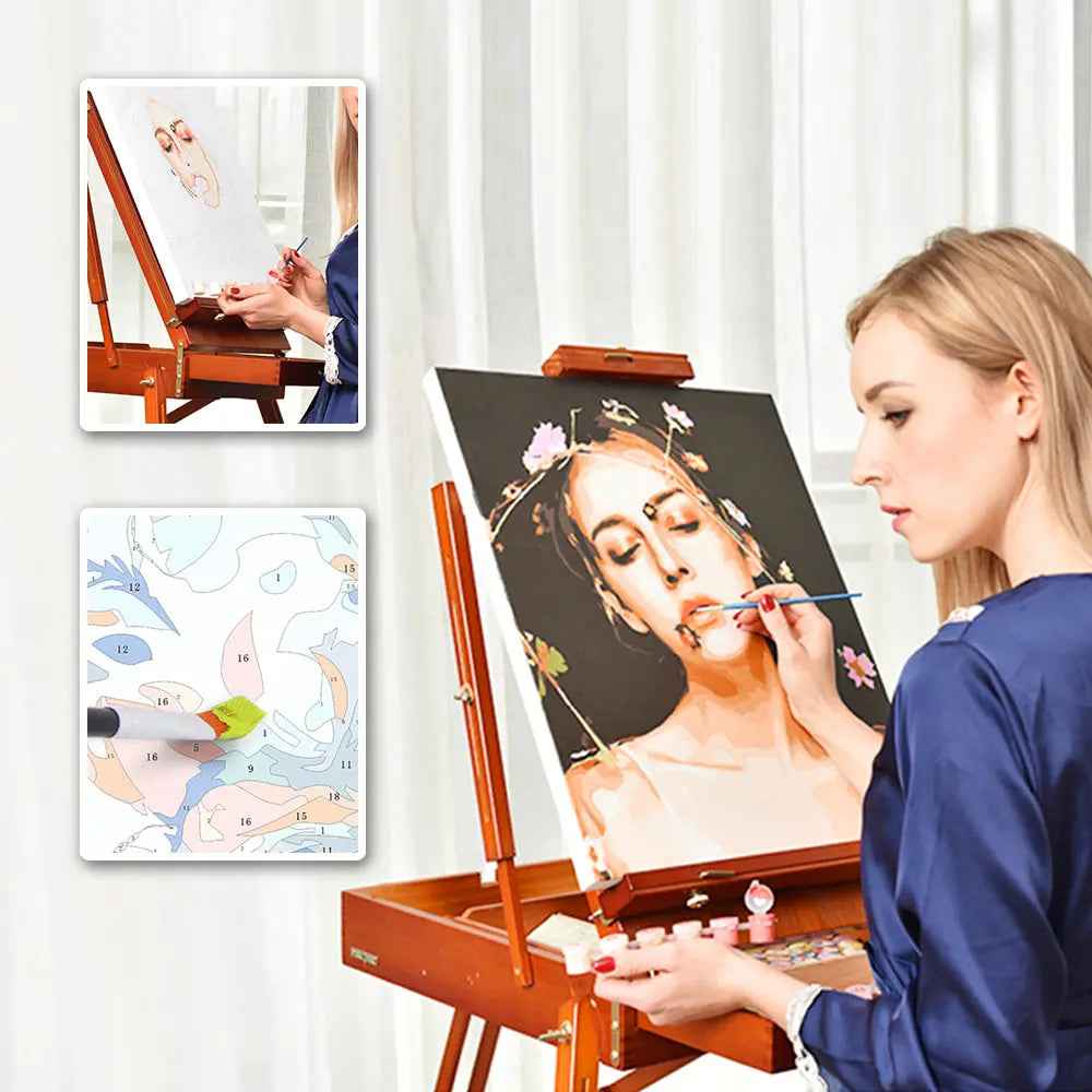 Custom Canvas Digital DIY Oil Painting Photo Paint By Numbers 30*40CM Customised Canvas Art