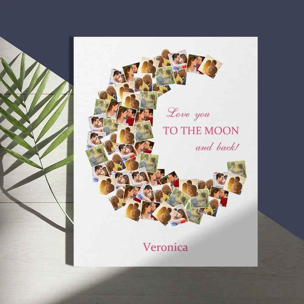 Custom Canvas Prints Love You To The Moon And Back Wall Art Decor, Personalised Gift, Customised Canvas Art