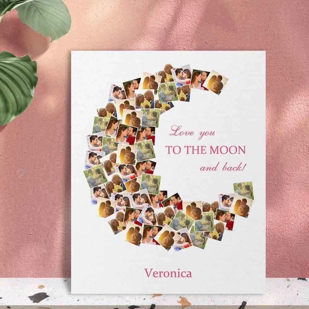 Custom Canvas Prints Love You To The Moon And Back Wall Art Decor, Personalised Gift, Customised Canvas Art