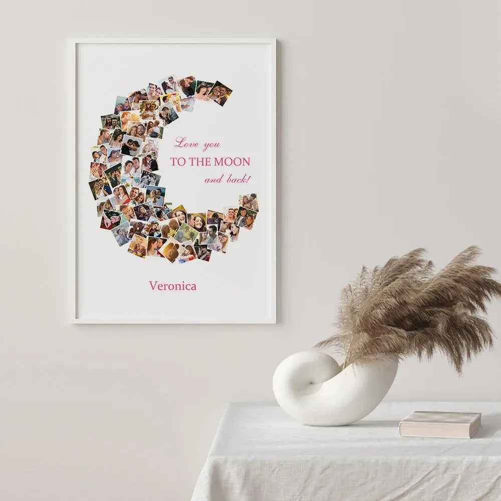 Custom Canvas Prints Love You To The Moon And Back Wall Art Decor, Personalised Gift, Customised Canvas Art