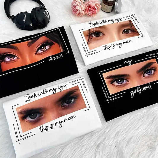 Custom Eye T-Shirt from Photo | Personalised Eyes Artwork Tee | Unique Gift | Custom Portrait Tee from Your Photo MadeMine