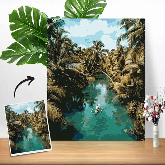 Custom Photo Paint By Number Digital Art Painting