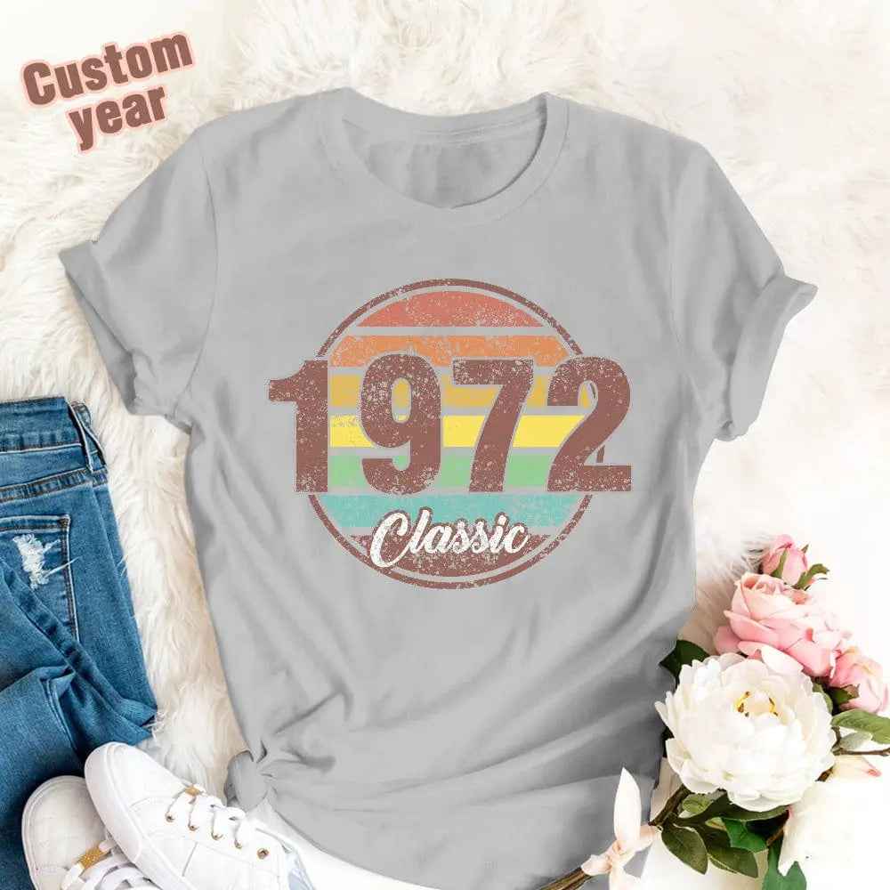 Custom Year Birthday T-Shirt Unisex - Stylish Personalised Gift