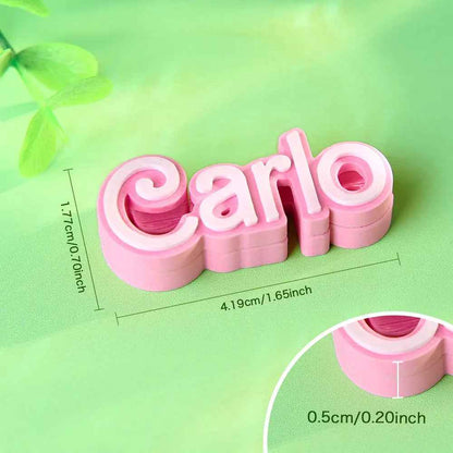 Customised 3D Print Name Cable Holder Gift for Friend Family Mobile Phone Accessory