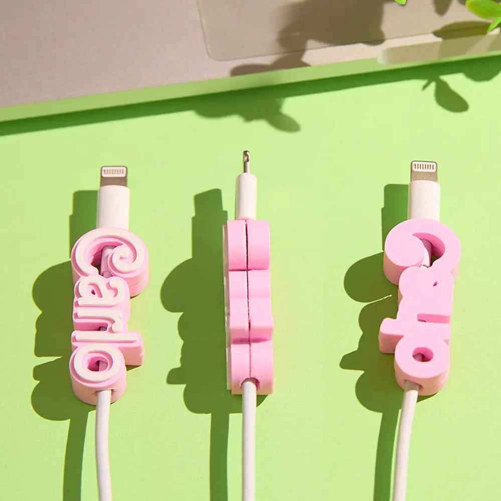 Customised 3D Print Name Cable Holder Gift for Friend Family Mobile Phone Accessory