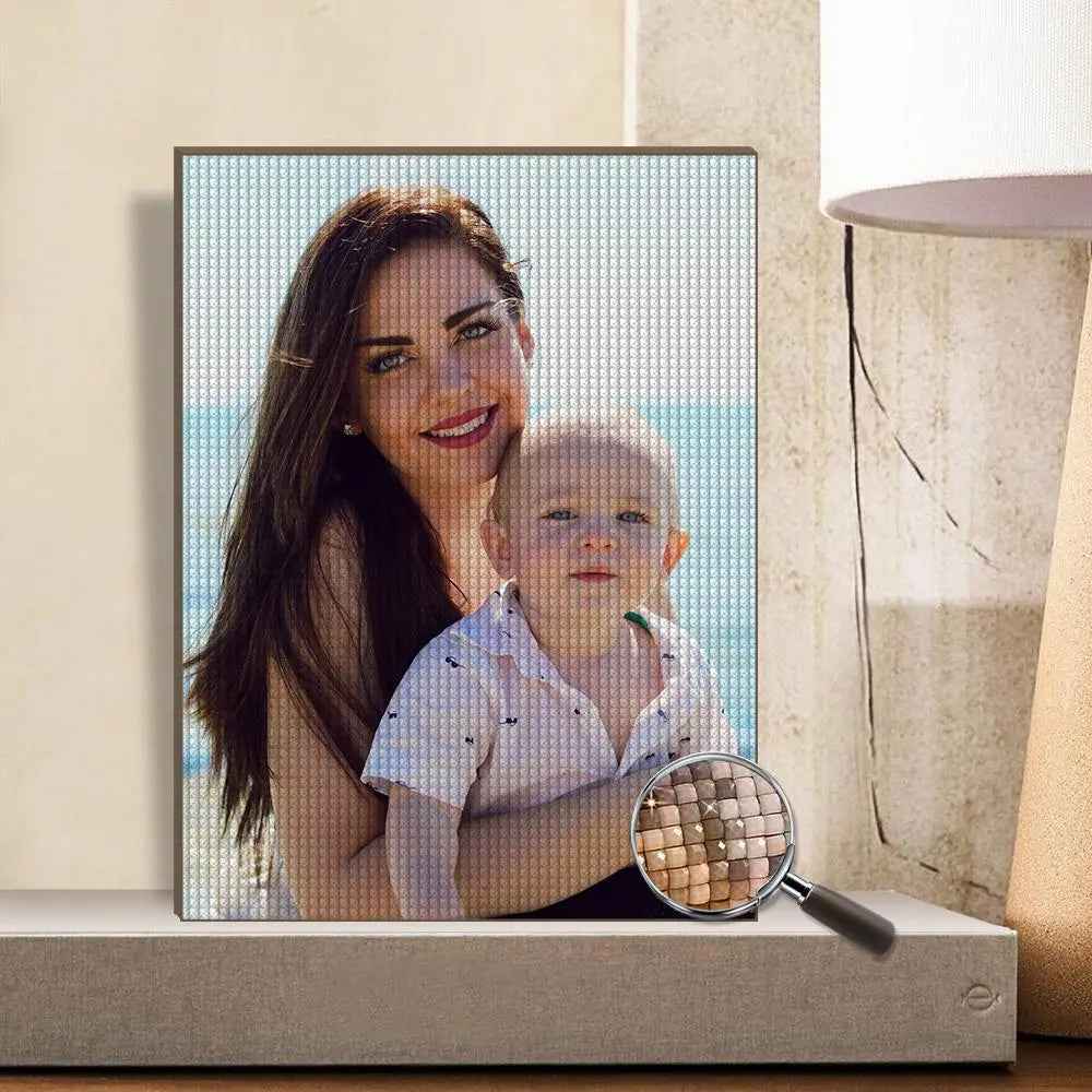 Customised 5D Diamond Painting Without Frame - Choose from 7 Sizes, Custom Photo Wall Art, Unique Gift