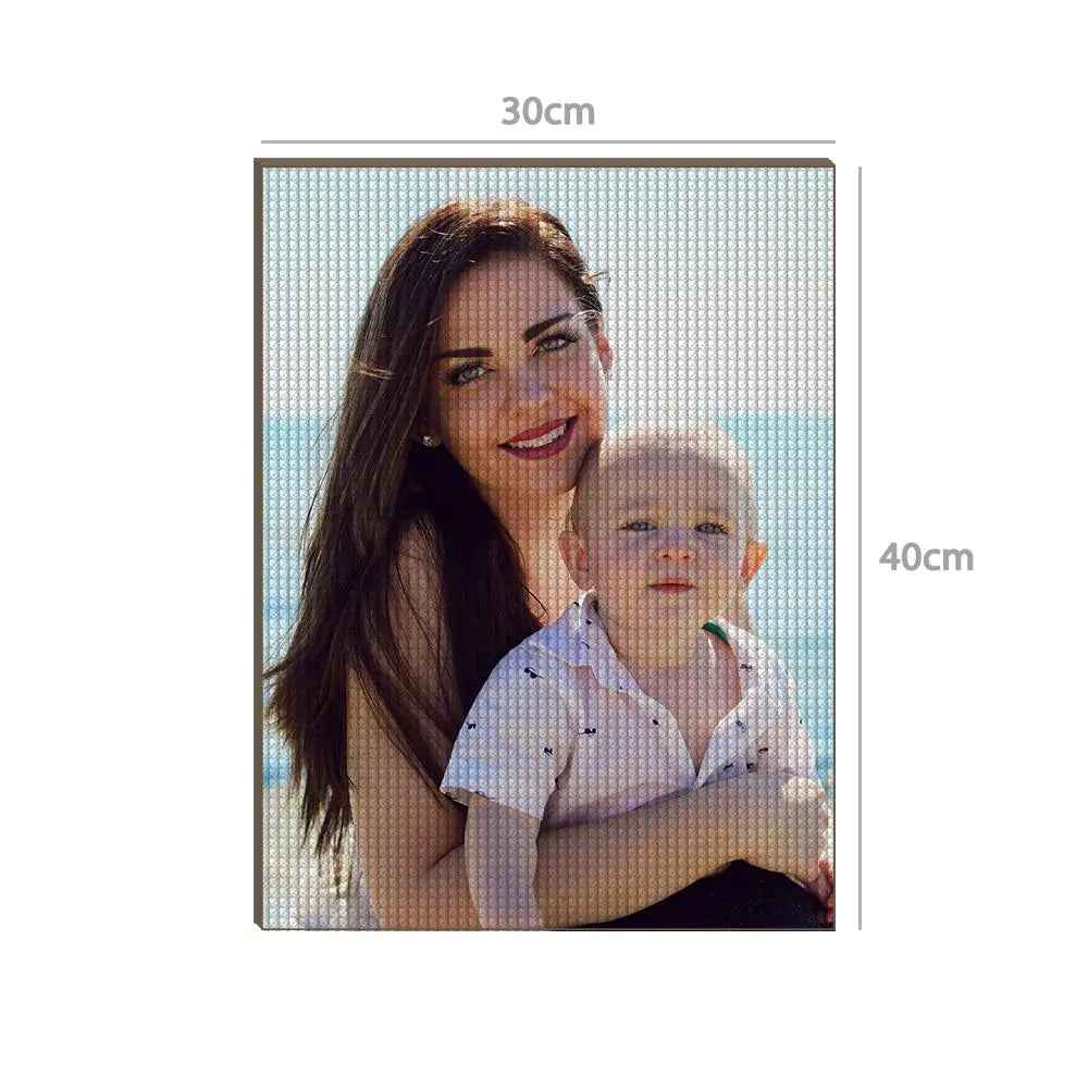 Customised 5D Diamond Painting Without Frame - Choose from 7 Sizes, Custom Photo Wall Art, Unique Gift