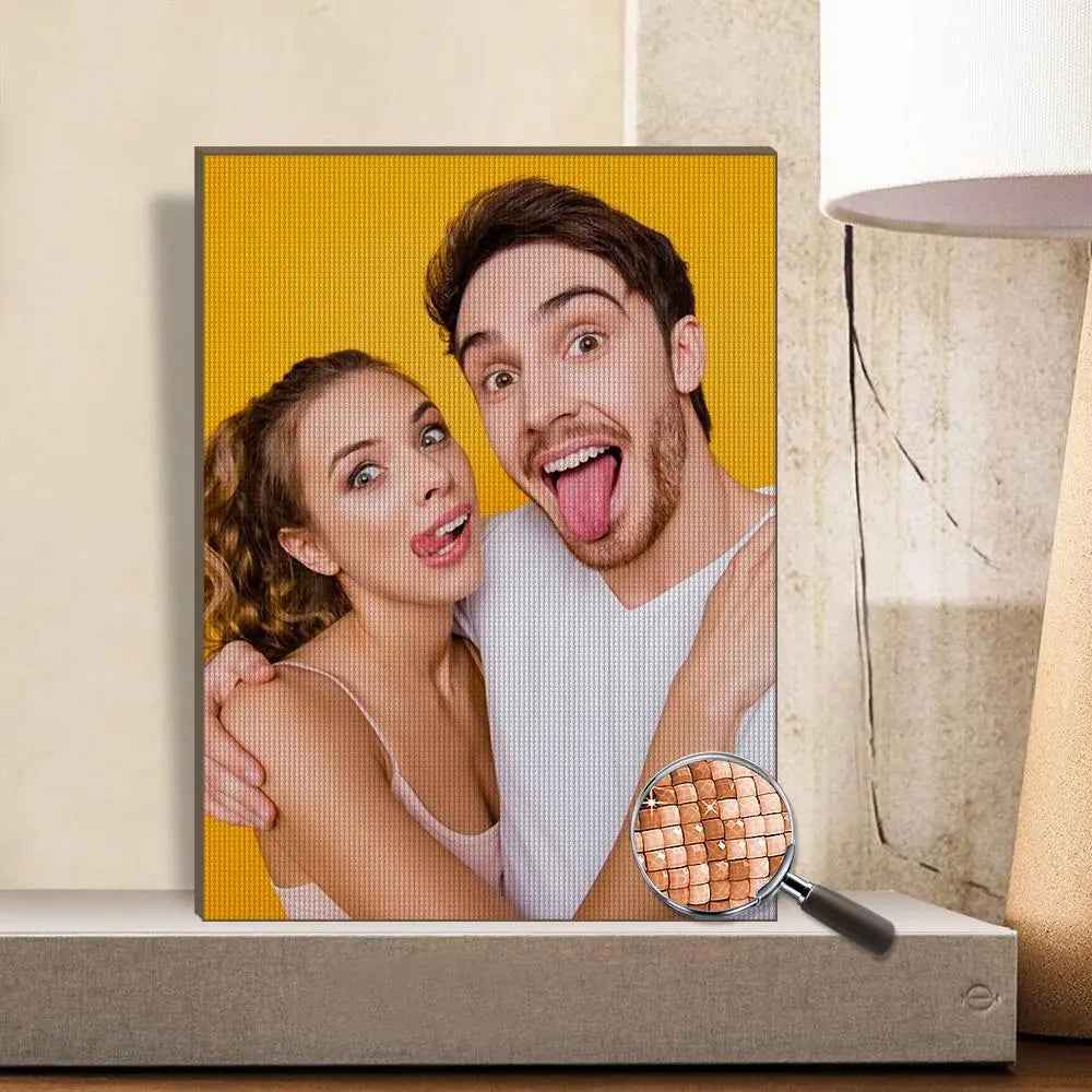 Customised 5D Diamond Painting Without Frame - Choose from 7 Sizes, Custom Photo Wall Art, Unique Gift