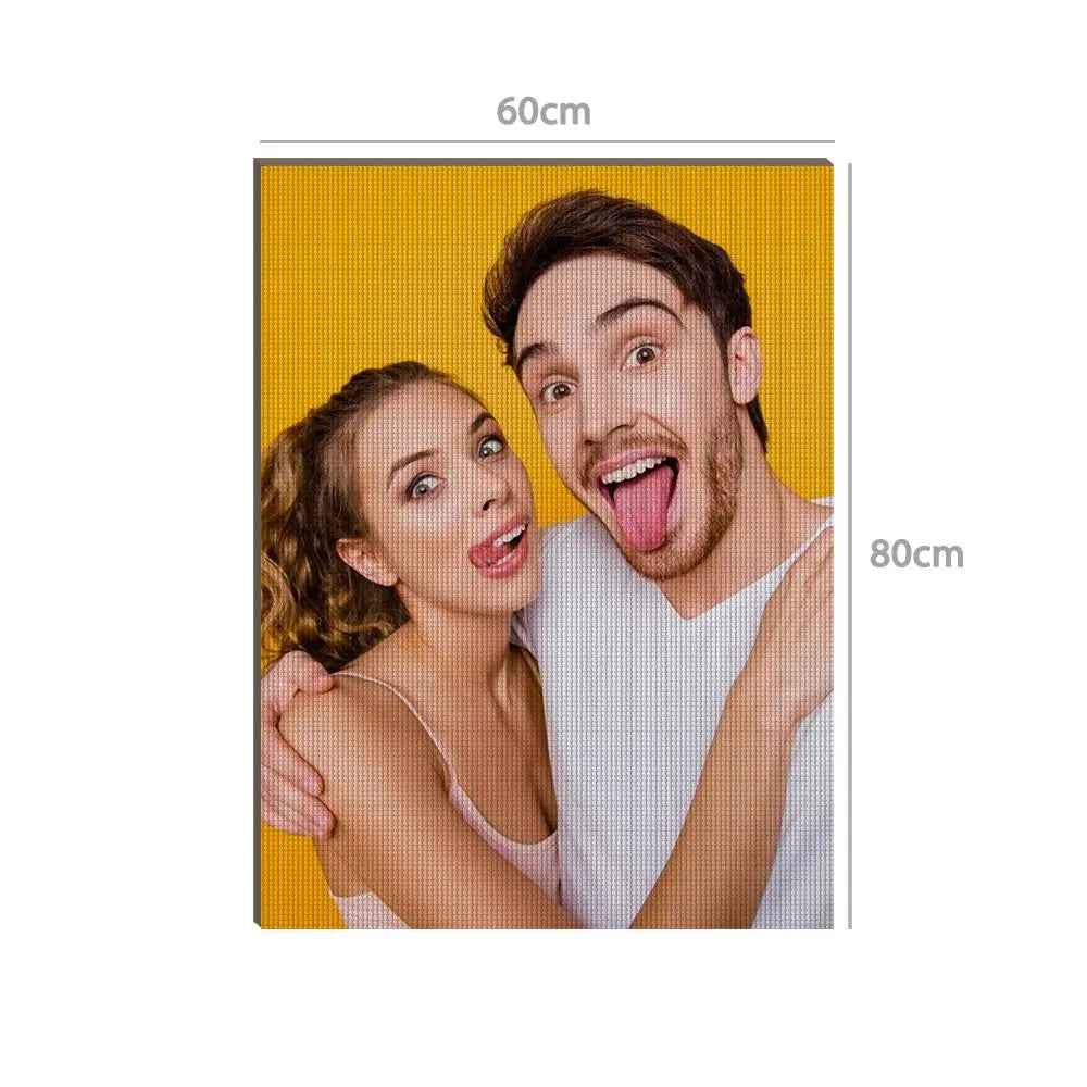 Customised 5D Diamond Painting Without Frame - Choose from 7 Sizes, Custom Photo Wall Art, Unique Gift