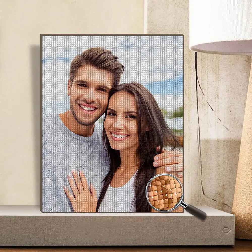 Customised 5D Diamond Painting Without Frame - Choose from 7 Sizes, Custom Photo Wall Art, Unique Gift