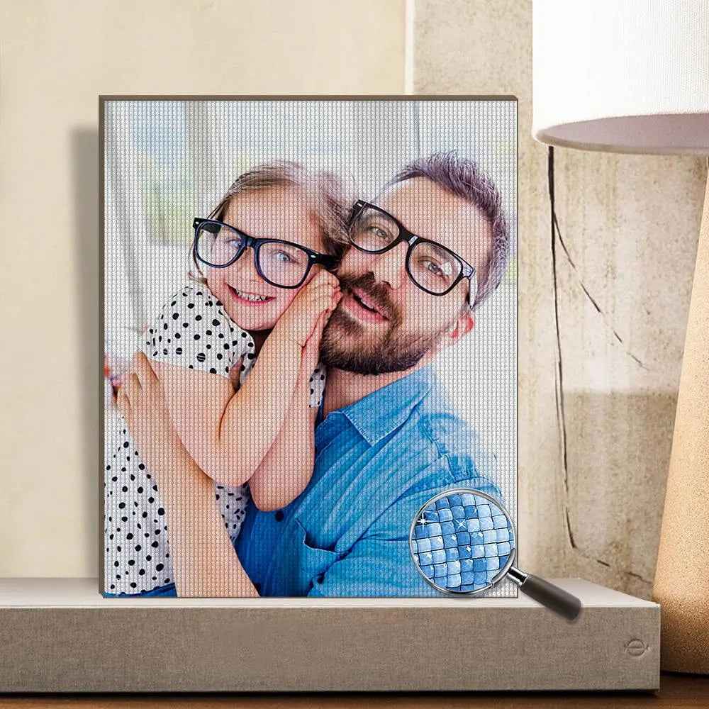 Customised 5D Diamond Painting Without Frame - Choose from 7 Sizes, Custom Photo Wall Art, Unique Gift