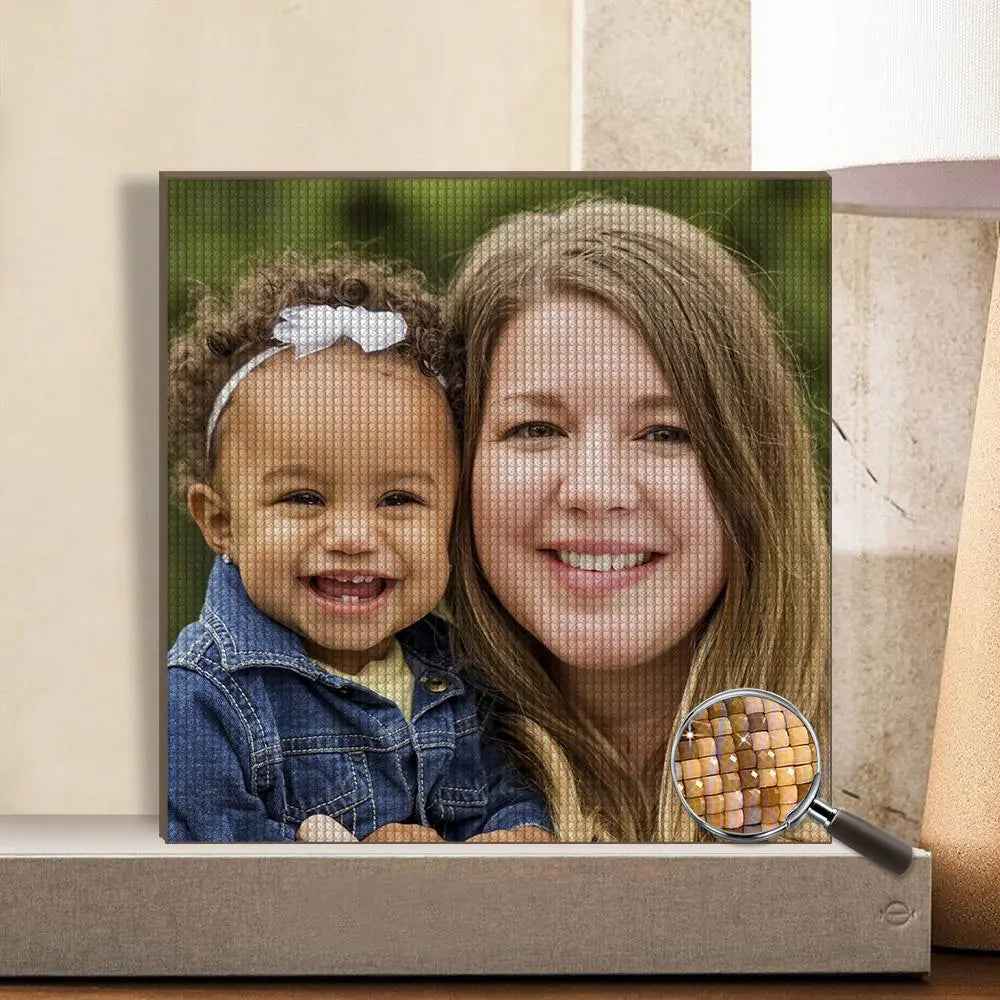 Customised 5D Diamond Painting Without Frame - Choose from 7 Sizes, Custom Photo Wall Art, Unique Gift