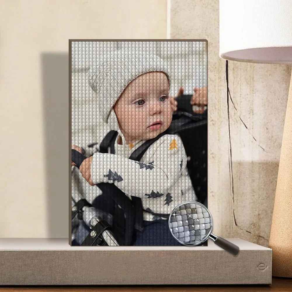 Customised 5D Diamond Painting Without Frame - Choose from 7 Sizes, Custom Photo Wall Art, Unique Gift