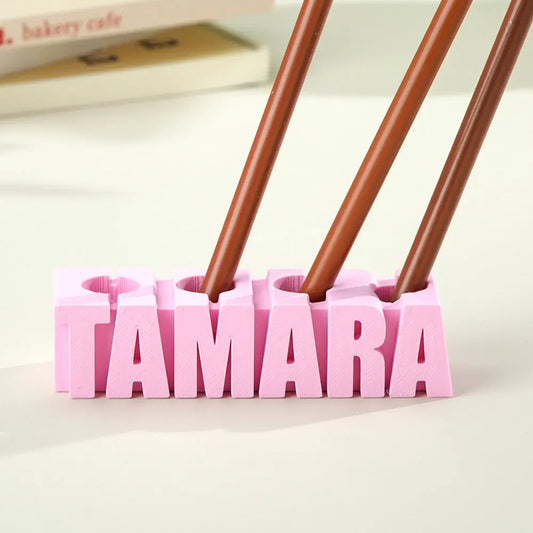 Unique gift ideas with custom office supplies, Trending personalised desk organisers, Popular custom name pen holders, Personalised 3D print name pen holder with custom text, Custom pen holder for office and home use, Unique personalised gift pen holder for students and teachers, High-quality custom PLA pen holder for desk organisation, Customisable desk organiser for birthdays and holidays