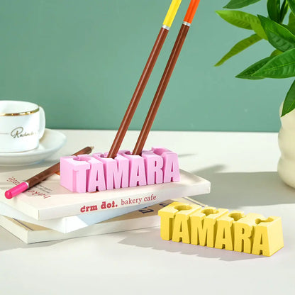 Personalised 3D Print Name Pen Holder, Custom Pen Holder, Unique Desk Organiser, Personalised Office Supplies, Custom PLA Pen Holder, High-Quality Name Pen Holder, Personalised Gift for Office, Customisable Desk Organiser, Stylish Personalised Pen Holder, Unique Custom Pen Holder Design, Personalised gifts for office decor, Custom 3D printed pen holders