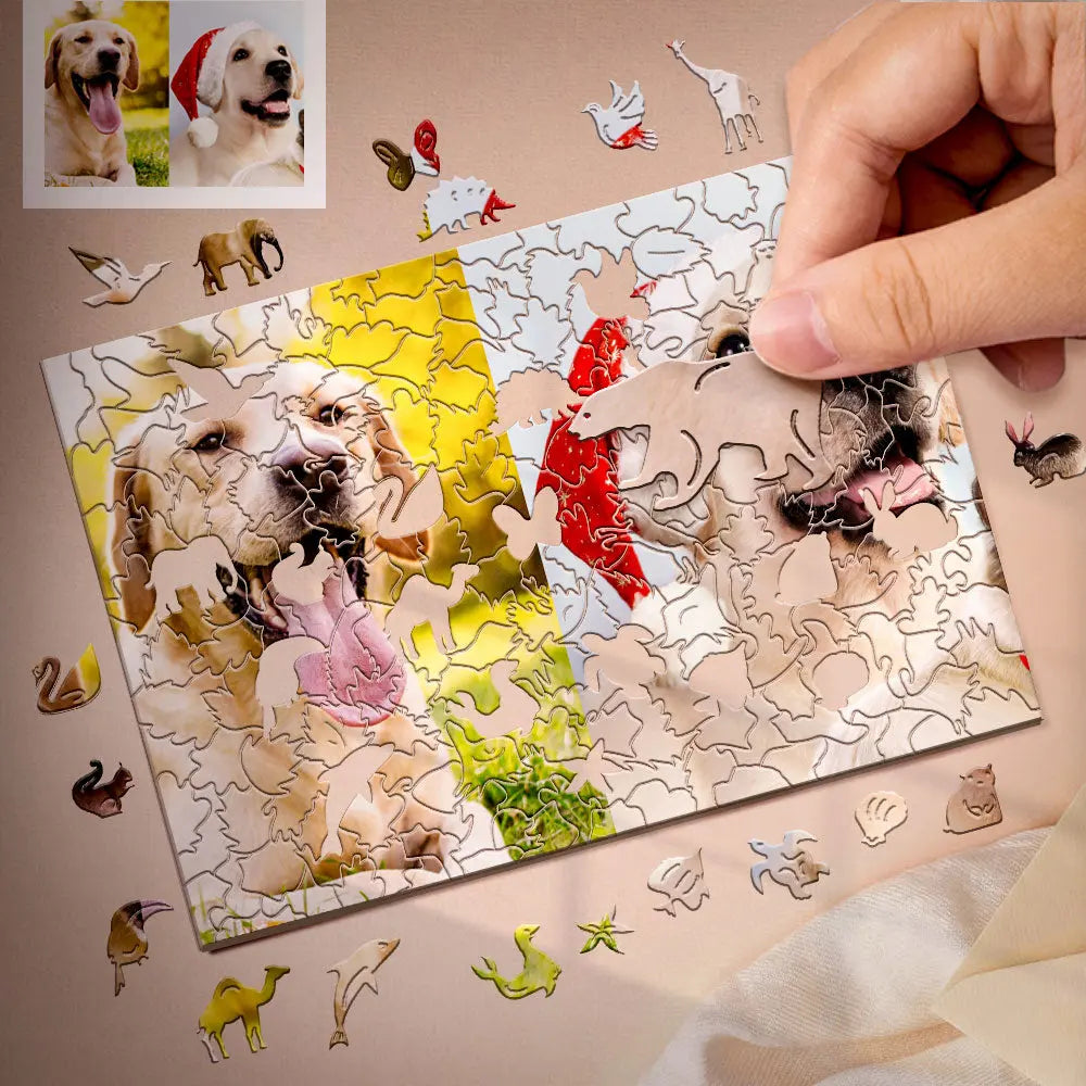 Personalised Animal Wood Puzzle, Custom Wooden Jigsaw Puzzle, Unique Photo Puzzle, Customisable Wood Puzzle, High-Quality Puzzle, Custom Cardboard Jigsaw Puzzle, Personalised Jigsaw Puzzle, Unique Jigsaw Puzzle Gift, Customisable Jigsaw Puzzle, High-Quality Jigsaw Puzzle, Personalised Puzzle Gift, Custom Puzzle for Home Decor, Customisable Jigsaw Puzzle for Kids and Adults