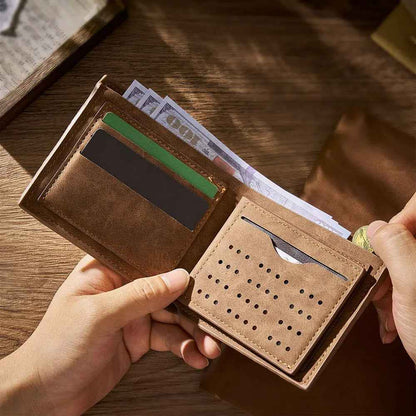 Personalised Engraved Photo Wallet - Custom Gift for Men - Unique Gift