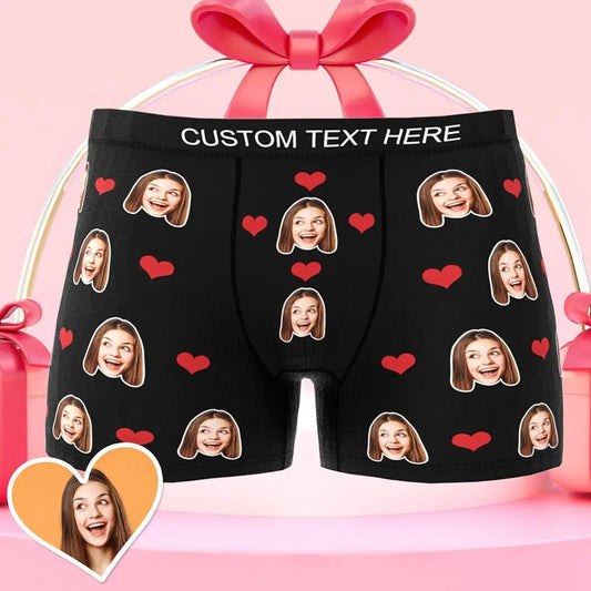 Trending personalised men's boxer shorts, Popular custom men's underwear, Personalised custom photo boxer shorts for men, Custom men's underwear with photo print, Unique personalised gift boxer briefs, High-quality custom boxer shorts with photo, Customisable men's underwear for special occasions, Personalised men's boxer briefs with photo print, Custom photo underwear for men