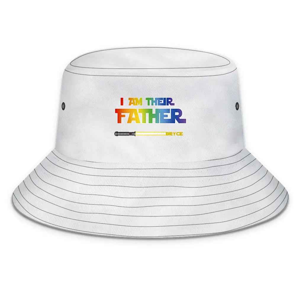 Personalised Lightsaber Bucket Hat - 'I Am Their Father' Custom Gift for Dad - Fathers Day Gift