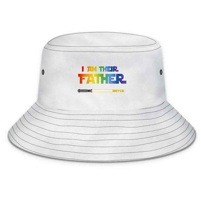 Personalised Lightsaber Bucket Hat - 'I Am Their Father' Custom Gift for Dad - Fathers Day Gift