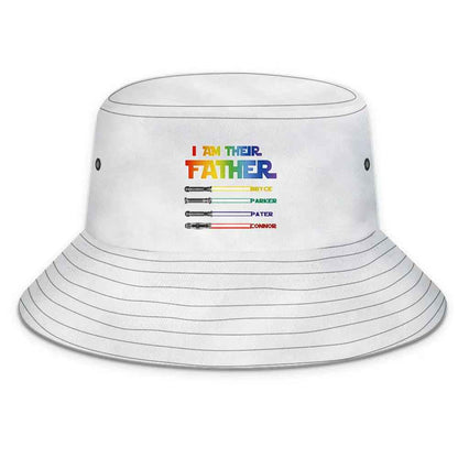 Personalised Lightsaber Bucket Hat - 'I Am Their Father' Custom Gift for Dad - Fathers Day Gift
