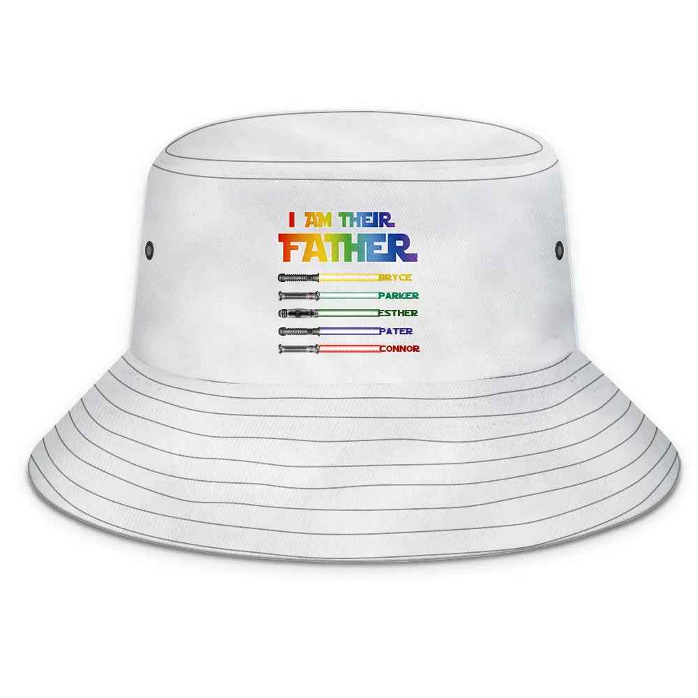 Personalised Lightsaber Bucket Hat - 'I Am Their Father' Custom Gift for Dad - Fathers Day Gift