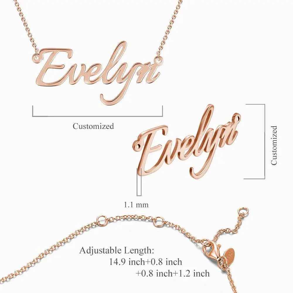 Personalised Name Necklace - Custom Name Jewellery - Unique Gift